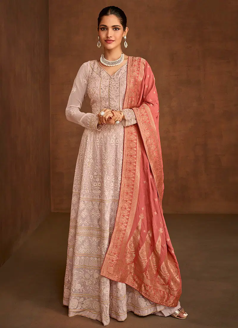 AASHIRWAD NOURA Heavy Festive Wear Latest Designer Real Georgette Salwar Suit Collection